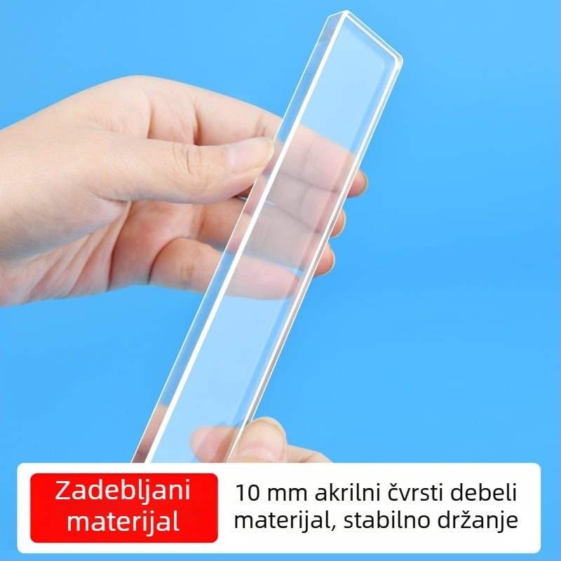 Duži klip za račune - prozirni akril, pritiskivač računa za šank, model 66040