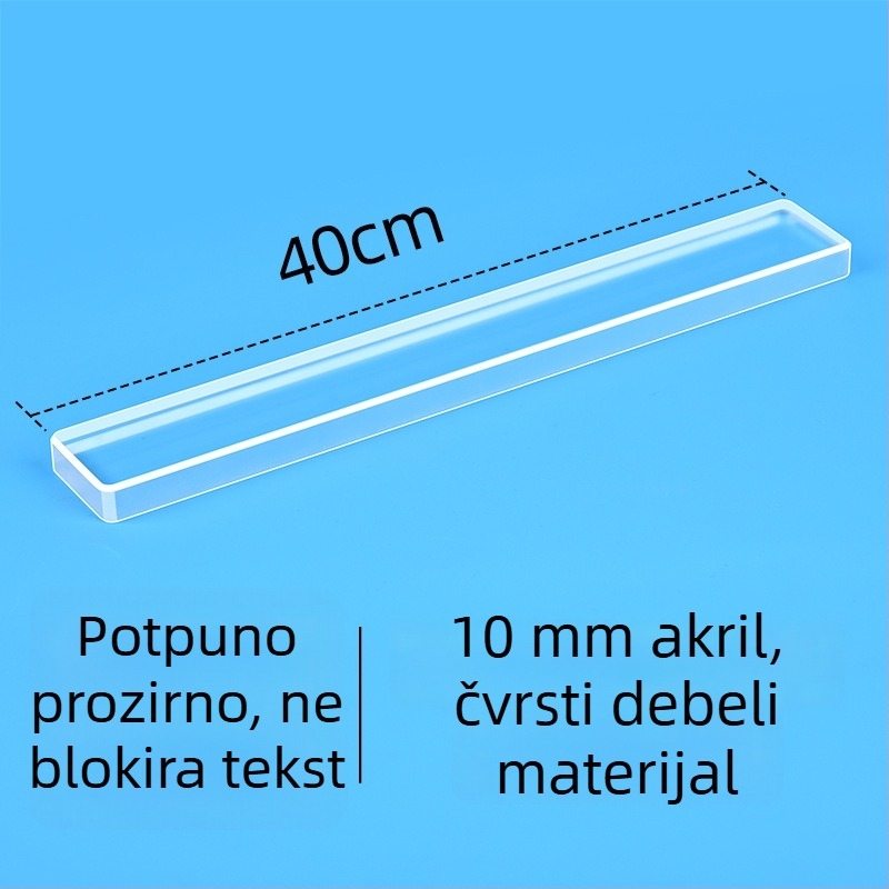 Duži klip za račune - prozirni akril, pritiskivač računa za šank, model 66040