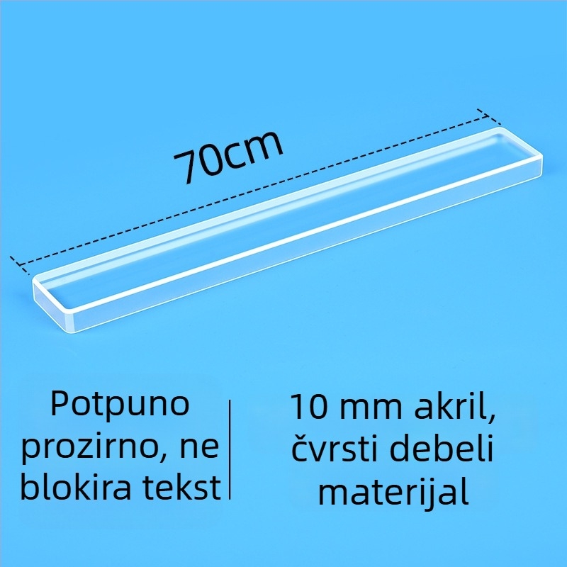 Duži klip za račune - prozirni akril, pritiskivač računa za šank, model 66040