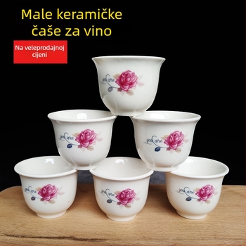Keramička čaša za vino, retro stil, lagani luksuz, premium kvaliteta