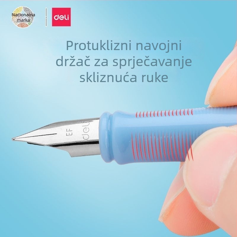 Deli tuš pero za učenike A932, početnici, treći razred, plastično kućište, metalno pero, sustav mastila