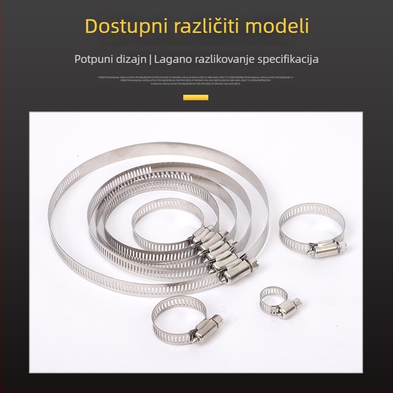 Prilagođeni čelični cijevni stezaljka, galvanizirana, za cijevne spojnice