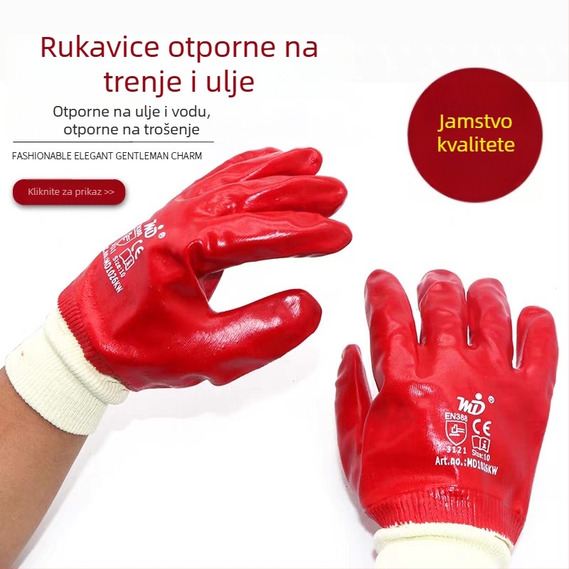 Nantong nitril rukavice otporne na ulje za industrijsku upotrebu — protuklizne, otporne na habanje, prozračne