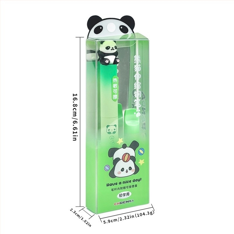 Gengxi Panda-stilna fountain pen s izvučnim mehanizmom, 0,5 mm iridij hrot, zamjenjive kartridže s tintom, za školsku kaligrafiju