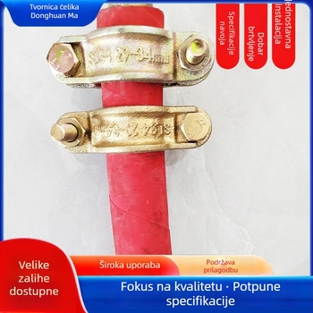 Teška stezaljka za cijevi, lijevano željezo, dvostruki vijak, otporna na visoke temperature, model SL22-SL1275