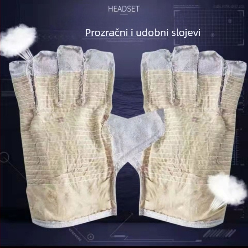 Rukavice za zavarivanje od armour canvasa, duljina 23 cm, težina 120 g, višekratne, za građevinsku industriju