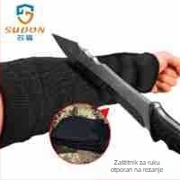 Protirezni zaštitnik za podlakticu, ojačan visokočvrstom poliesterskom vlaknom i čeličnom žicom, za vanjsku samoobranu