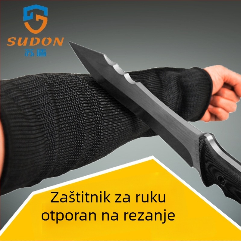 Protirezni zaštitnik za podlakticu, ojačan visokočvrstom poliesterskom vlaknom i čeličnom žicom, za vanjsku samoobranu