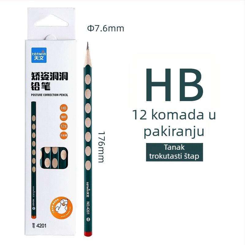 Drvena olovka TEN-WIN Astronomy za pisanje, pakiranje u šarenoj kutiji