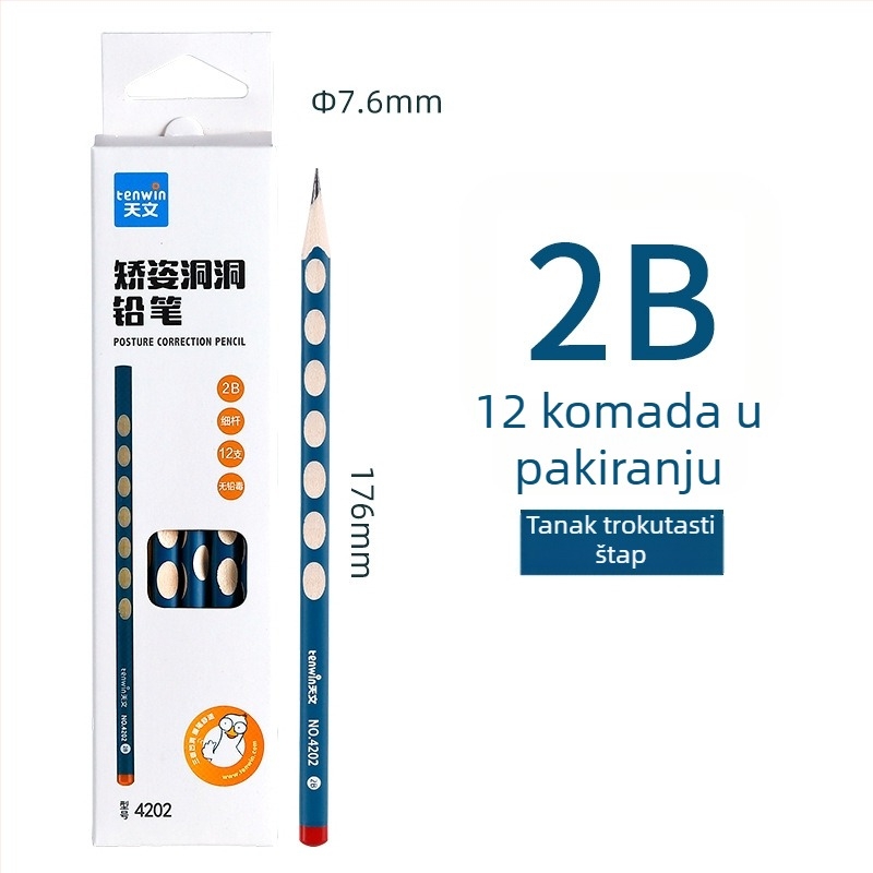 Drvena olovka TEN-WIN Astronomy za pisanje, pakiranje u šarenoj kutiji