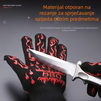 Niu Xiang silikonske rukavice – visoke temperature, toplinska izolacija, vatrootporne, kuhinja