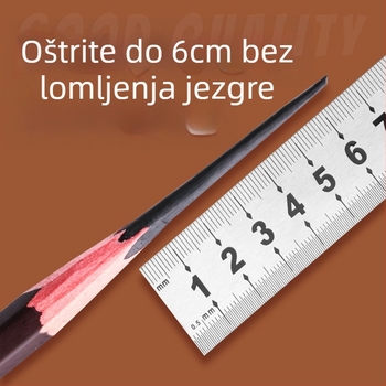 Marie skic olovke u drvenoj kutiji, 12B/14B/16B, modeli C7104, C7106, C7112