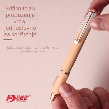 Hippton pero s gumbom za aktivaciju, termično izbrisivo mastilo, iridijev vrh, zamjenjiva posuda za mastilo, model 1618M