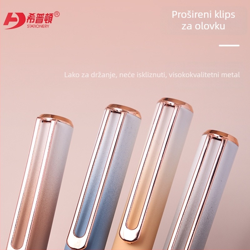 Hippton pero s gumbom za aktivaciju, termično izbrisivo mastilo, iridijev vrh, zamjenjiva posuda za mastilo, model 1618M