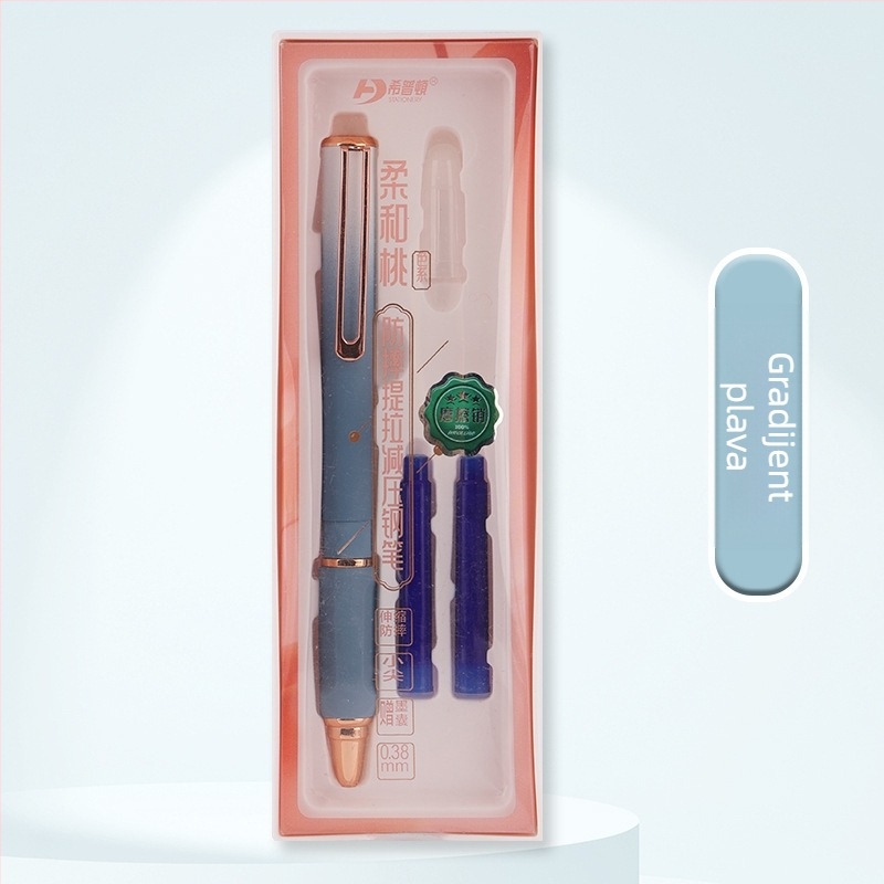 Hippton pero s gumbom za aktivaciju, termično izbrisivo mastilo, iridijev vrh, zamjenjiva posuda za mastilo, model 1618M