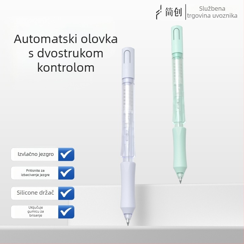 Pokretna olovka JC0601 s plastičnim kućištem, u kutiji, za crtanje, kontinuirano pisanje, mogućnost prilagodbe.