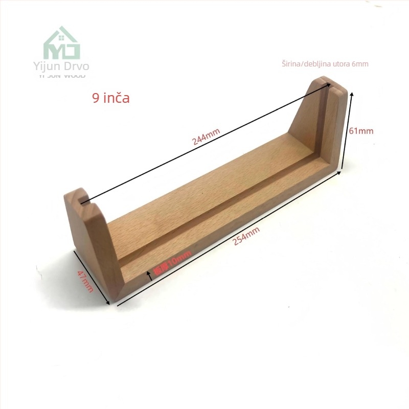 Bukva drvena osnova u obliku U, akrilni prikaz fotografija i stalak za kalendar — mogućnost prilagodbe logotipa