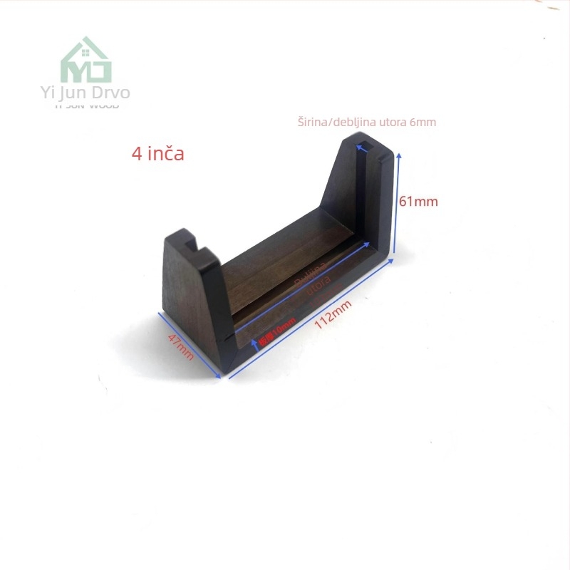 Bukva drvena osnova u obliku U, akrilni prikaz fotografija i stalak za kalendar — mogućnost prilagodbe logotipa