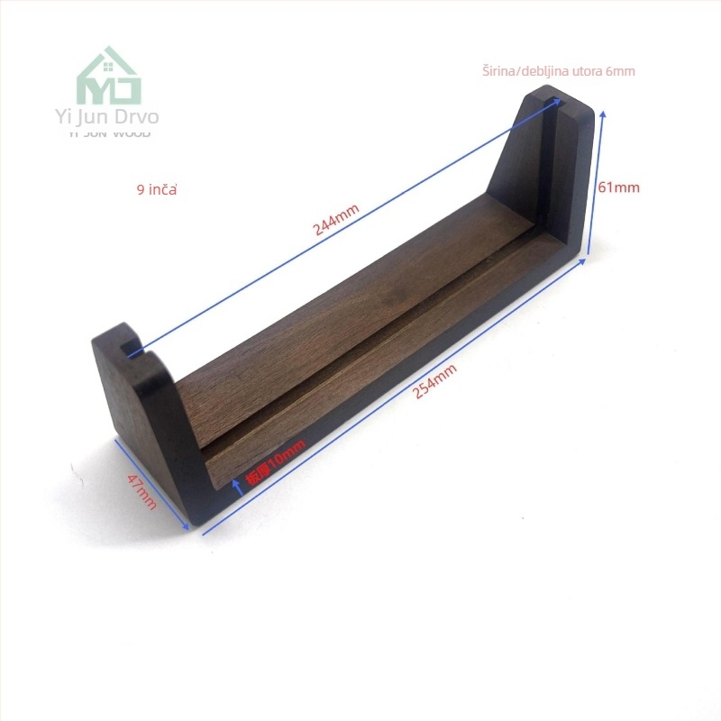 Bukva drvena osnova u obliku U, akrilni prikaz fotografija i stalak za kalendar — mogućnost prilagodbe logotipa