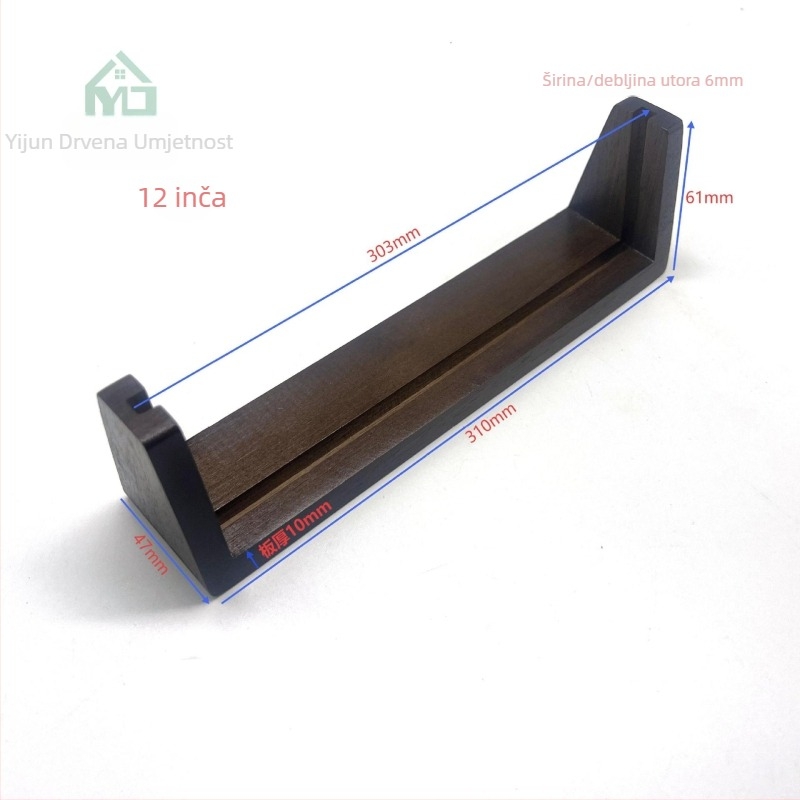 Bukva drvena osnova u obliku U, akrilni prikaz fotografija i stalak za kalendar — mogućnost prilagodbe logotipa