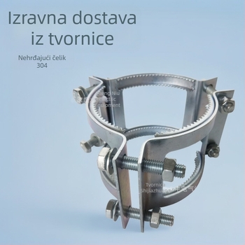 Buffalo odvodni lijevani željezni cijevni hoop – učvršćivač kopče, nominalni promjer 150, promjer učvršćivanja 150, kompatibilan DN50–DN250