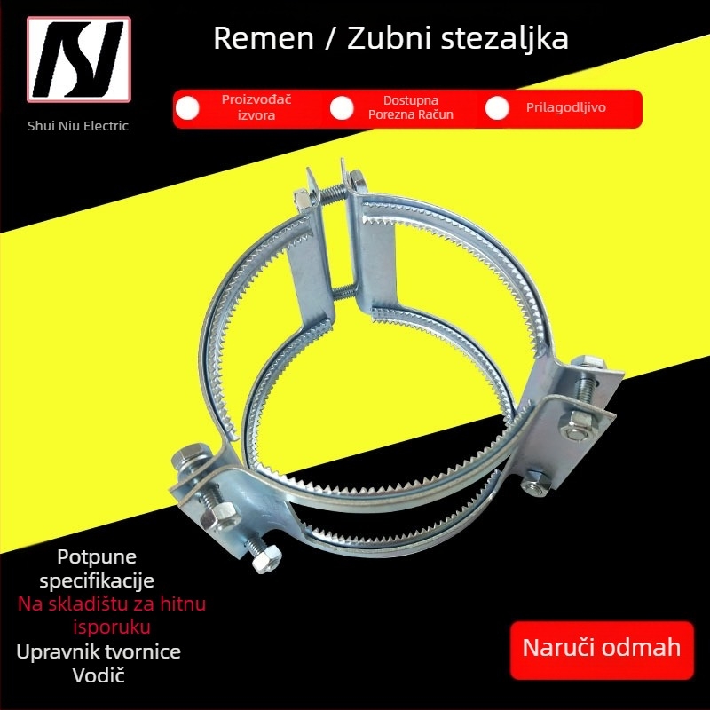 Buffalo odvodni lijevani željezni cijevni hoop – učvršćivač kopče, nominalni promjer 150, promjer učvršćivanja 150, kompatibilan DN50–DN250