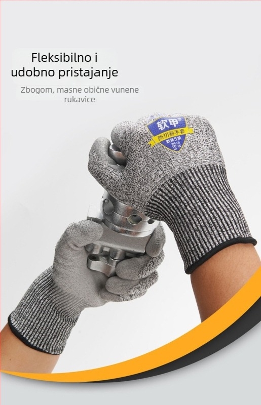Ascend PU rukavice otporne na rez, zaštita razine 5