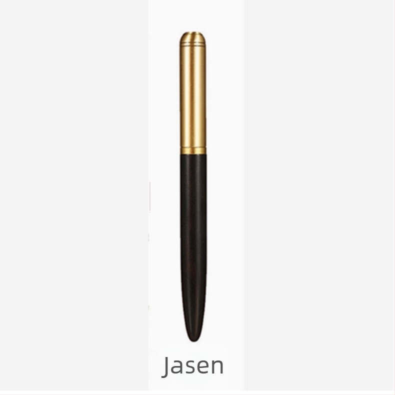 Latunsko sandalovo drveno pero, model 1-1, vrh od nehrđajućeg čelika, sustav tintne vrećice, graviranje logotipa dostupno