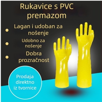 Industrijske PVC rukavice otporne na kiseline i baze, otporne na rezanje i ulje