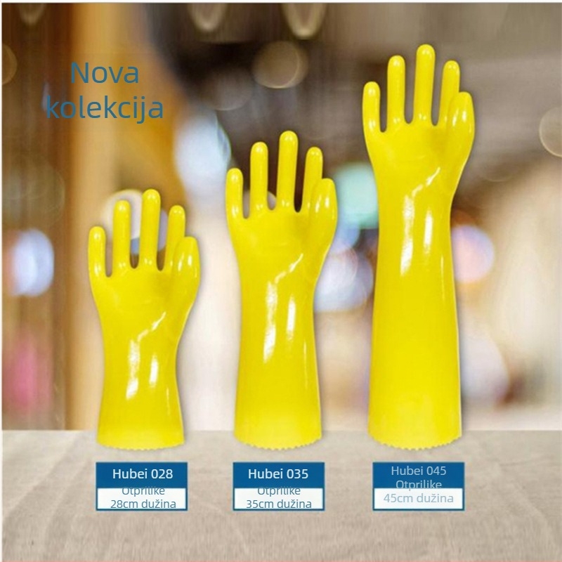 Industrijske PVC rukavice otporne na kiseline i baze, otporne na rezanje i ulje