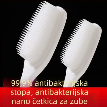 Električna četkica za zube sa širokom glavom i tvrdim vlaknima, nano pakiranje, za odrasle, masaža desni