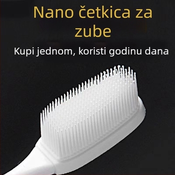 Električna četkica za zube sa širokom glavom i tvrdim vlaknima, nano pakiranje, za odrasle, masaža desni