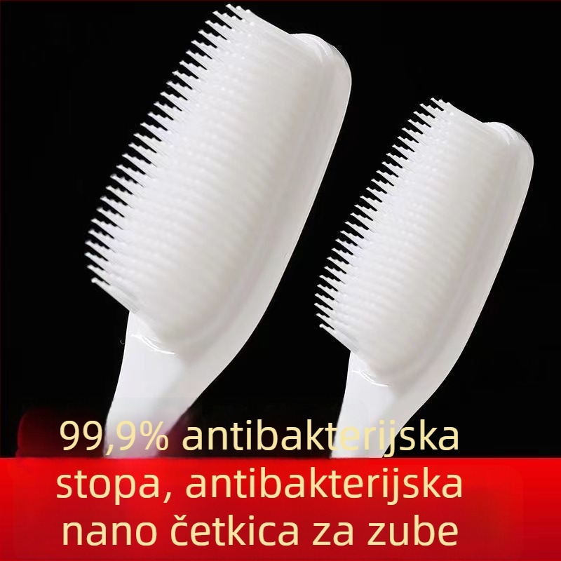 Električna četkica za zube sa širokom glavom i tvrdim vlaknima, nano pakiranje, za odrasle, masaža desni