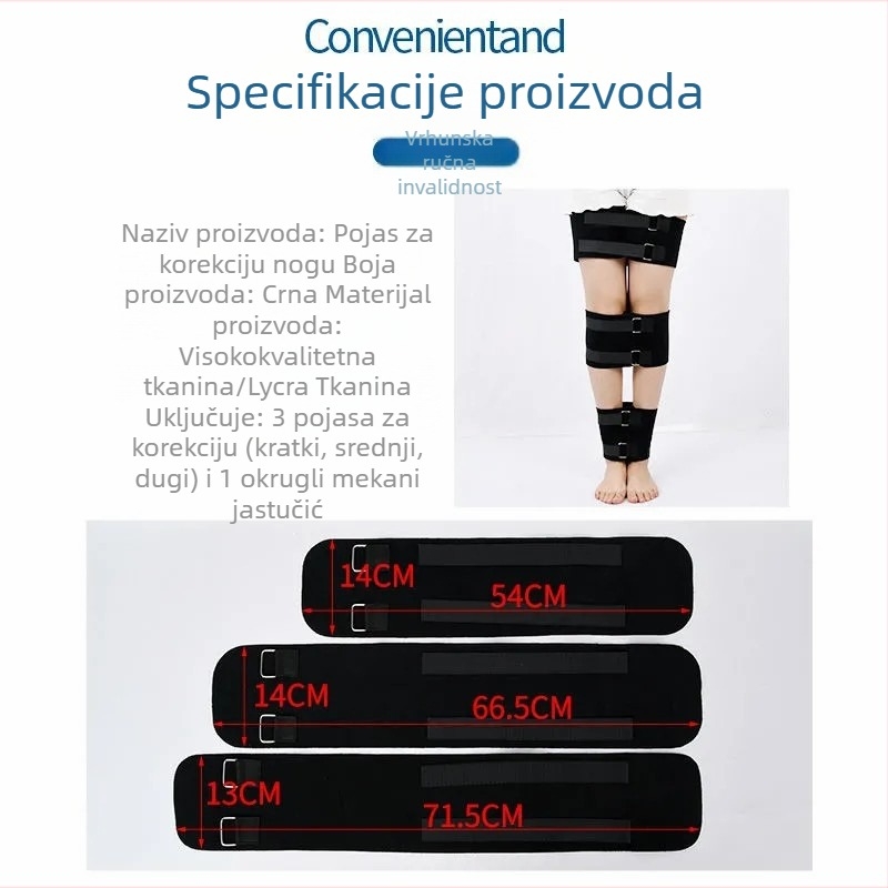 Pojas za korekciju nog za odrasle s O- i X-oblikom nogu