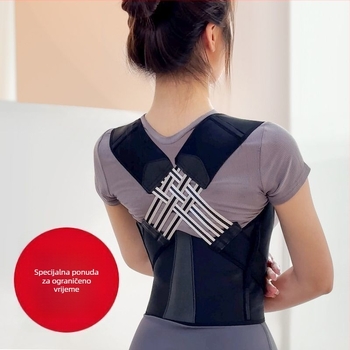 Pojas za ispravljanje držanja za odrasle – trostruki pojas s dizajnom polumjeseca, poliester materijal, model 005, pogodna za sve sezone