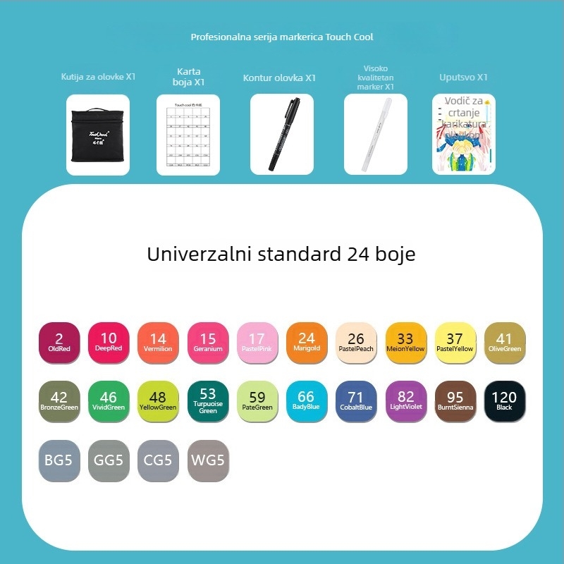 Marker za učenike – za crtanje, slikanje i pisanje (Touch Young)