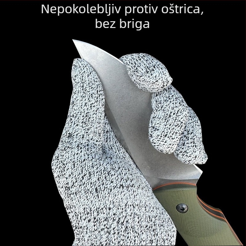 Rukavice otporne na rezanje razine 5 za gradilište i kućnu upotrebu, polietilen izuzetno otporan na habanje