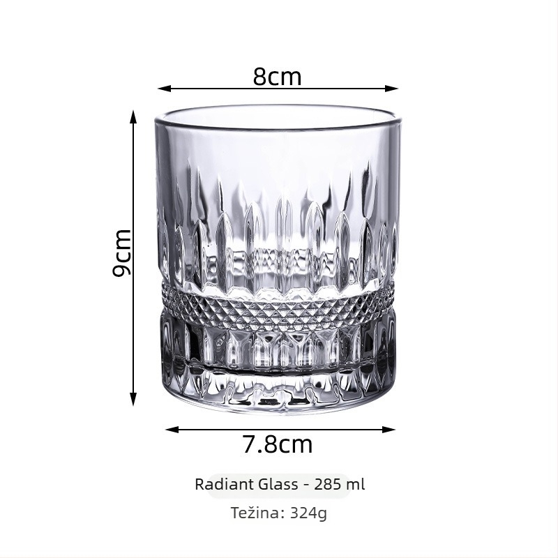 Set čaša za whisky i pivo, 300–400 ml, moderan europski stil stakla