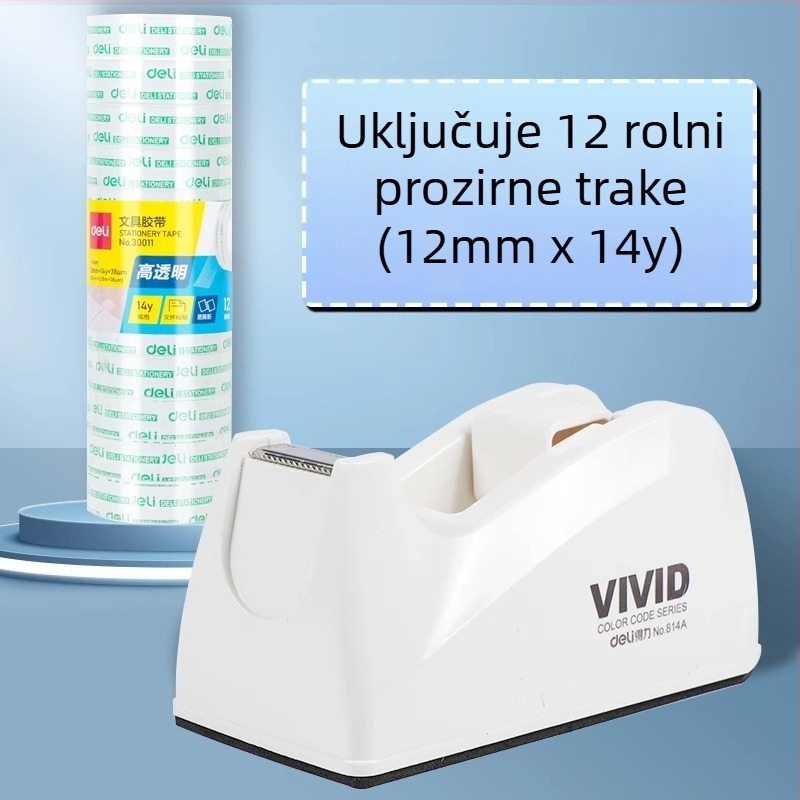 Dispenzer za ljepljivu traku – Model 814a, Plastično kućište, Širina trake do 22 mm, Neto težina 450 g