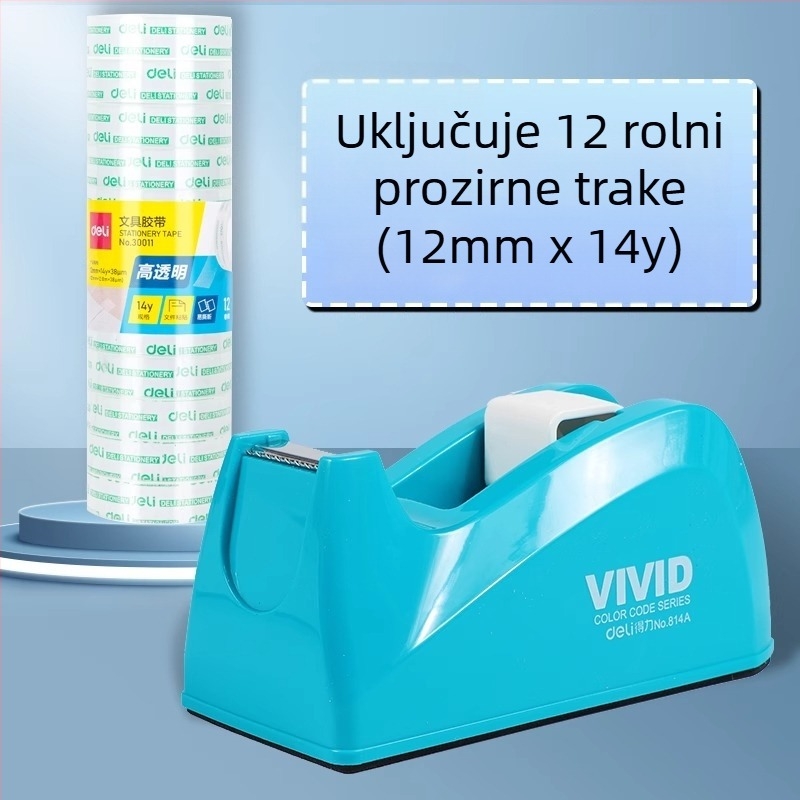 Dispenzer za ljepljivu traku – Model 814a, Plastično kućište, Širina trake do 22 mm, Neto težina 450 g