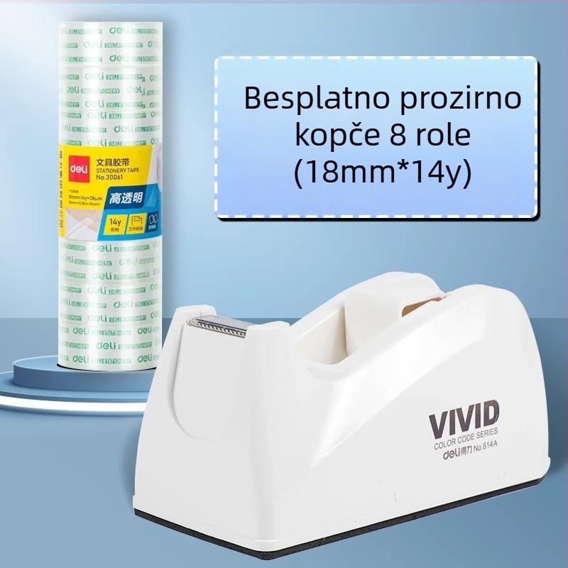 Dispenzer za ljepljivu traku – Model 814a, Plastično kućište, Širina trake do 22 mm, Neto težina 450 g