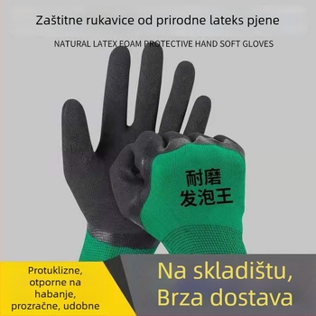 Radne rukavice za gradilište s otpornošću na habanje, antisklizne i prozračne, težina 1,0 kg