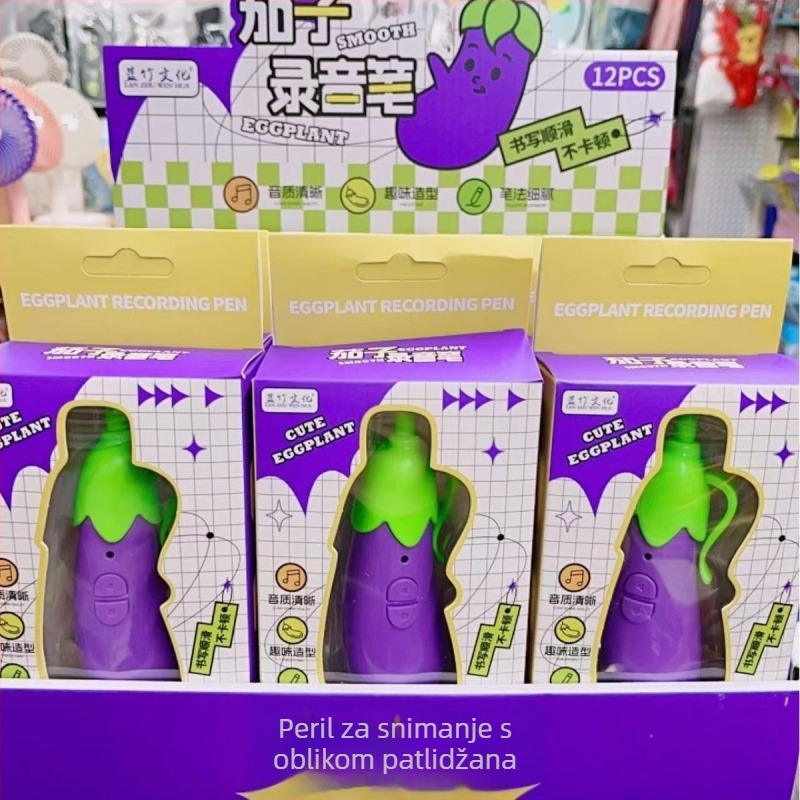 Pero za snimanje u obliku rotkvice za učenike, plastično kućište, 12 komada u kutiji, neizbrisivo, materijal vrha: drugi materijali