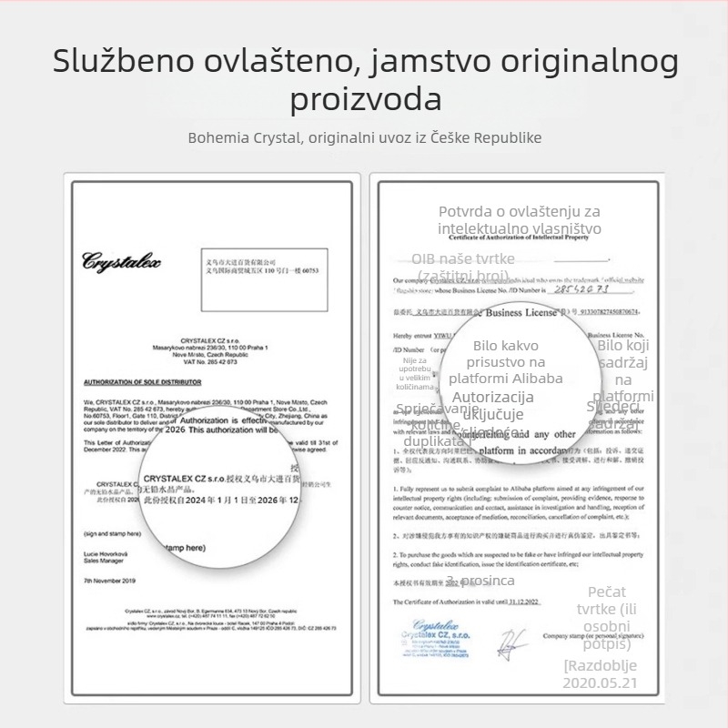 Crystalex kristalna čaša za vino s ručnim graviranjem, europski stil, za kućnu upotrebu