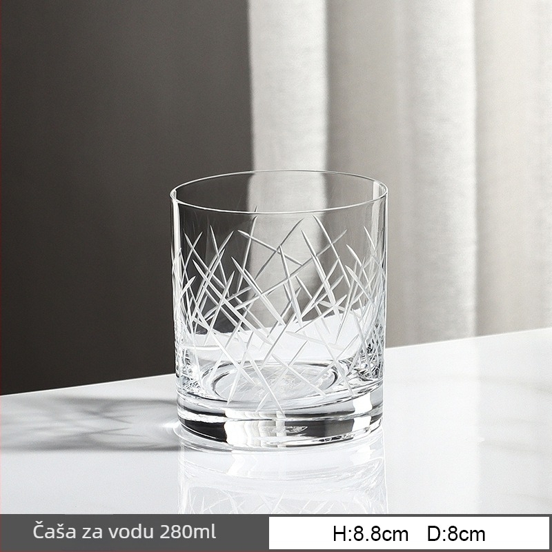 Crystalex kristalna čaša za vino s ručnim graviranjem, europski stil, za kućnu upotrebu