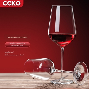 CCKO set vinskih čaša od kristalnog stakla, nordijski stil, 2 komada, kapacitet 801–900 ml