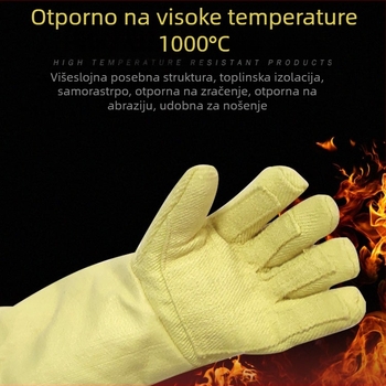 Castington rukavice otporne na visoke temperature od para-aramidne tkanine, za zavarivanje, obradu stakla i metala