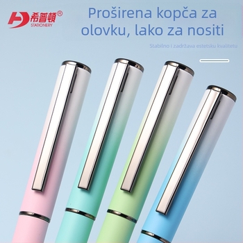 Hippton metalna olovka s toplinski izbrisivim mastilom, iridijeva vrh, sustav mastila u vrećici, model 1219