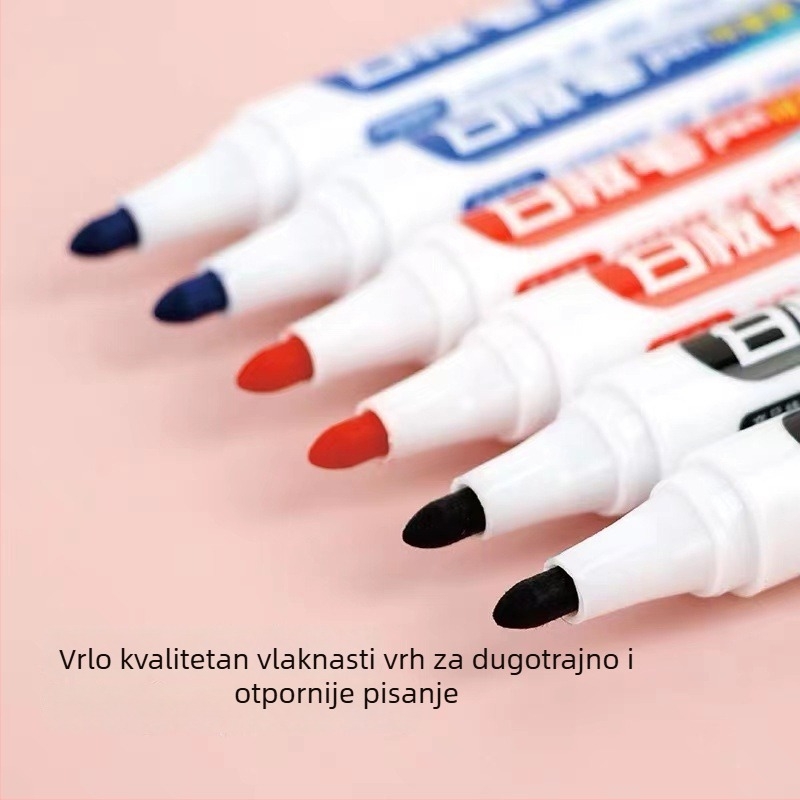 Modern Beauty MP572 Brisivi i refill marker za bijelu ploču za učitelje, tinta na bazi vode, debeli vrh