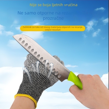 Rukavice za zaštitu od posjekotina s PVC premazom, razina 5, otporne na habanje i protuklizne, industrijske zaštite za rad u čeličanama i tvornicama stakla